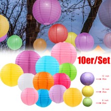 10x Lampions Papierlaternen