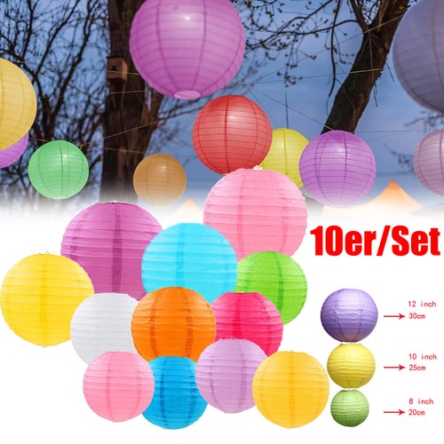 10x lampions papierlaternen - lampions,