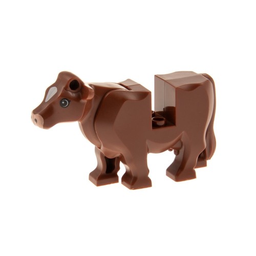 Lego tier kuh rot braun - 1x,