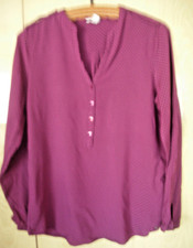 schöne Bluse von Esprit Gr.40 UAW 49 cm, weinrot mit weißen Pünktchen
