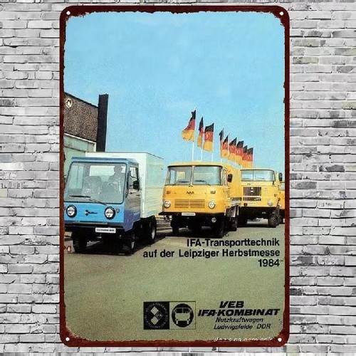 Blechschild ifa ddr multicar - blechschild,