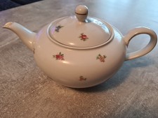 Seltmann & Weiden Porzellan Teekanne 1,5 l ca. 1940 Blumen Streublumen Vintage