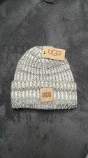 UGG Wollmütze Grau Weiß