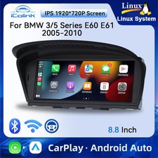 8,8'' Zoll Für BMW E90 E91 E60 E61 M5 CCC Autoradio Linux GPS CarPlay Auto WIFI