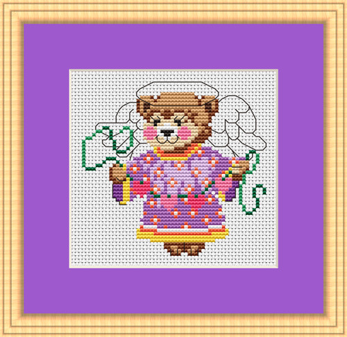 B053 engel teddybär - engel,
