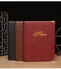 Securit Speisekarten A4 7 Seiten Kunstleder Restaurant Speisekarte 3 Farben Neu