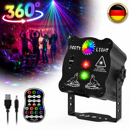 360 drehbares rgb - led, party