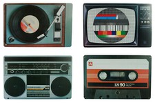 Platzsets Retro Nostalgie HiFi