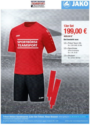 Jako trikotsatz 13xtrikot - jako,