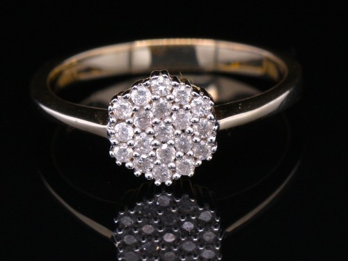 9ct gelbgold 100 natürlicher - 100%,