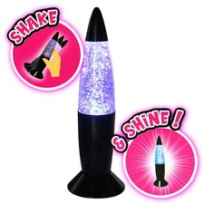 LED Glitter Lampe bunt - ca