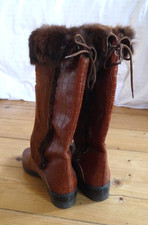Vintage Leder Stiefel Gr. 39
