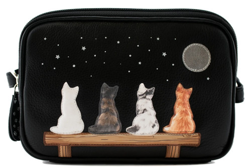 Mala leder midnight - leder, cats