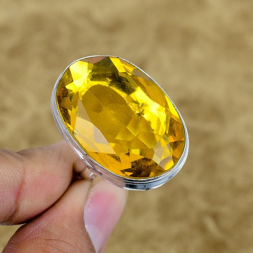 Natürlicher citrin oval - natürlicher,