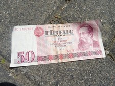 50 DDR Mark Schein Banknote STAATSBANK DER DDR  AD 9102805