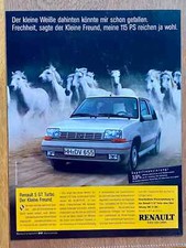 Renault 5 GT Turbo R5 Oldtimer Original 1987 Vintage Advert Werbung Reklame