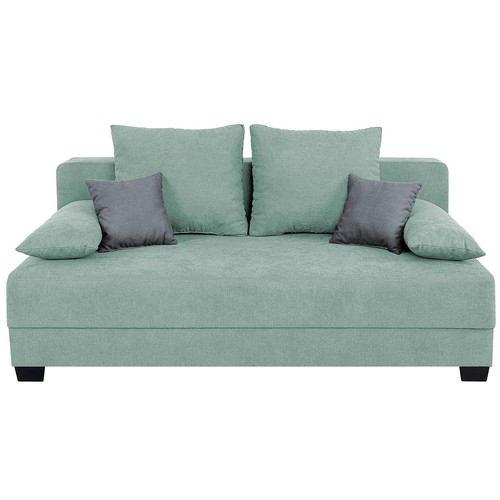 Boxspringsofa mint grau - -, mint-grau
