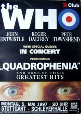 The Who: Quadrophenia live (1997)  | Konzertposter Tourplakat A0