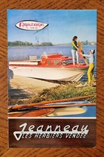 Tolles Vintage Boot Prospekt - Jeanneau Amazone - France um 1965