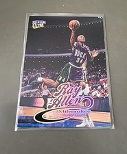 RAY ALLEN NBA CARD FLEER ULTRA 1998-99 HOLO # 30 BUCKS HEAT CELTICS