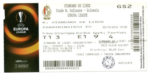 Ticket standard lüttich - standard,