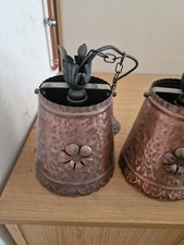 Kupfer Schirmlampen Retro Thekenlampen