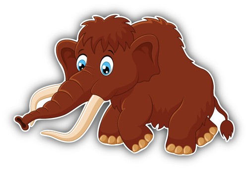 Autoaufkleber mammut toon - autoaufkleber,