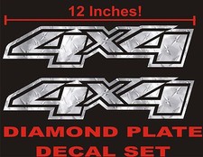 4x4 Truck Decals Diamond Plate