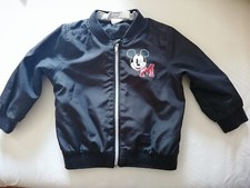 Jacke Disney H&M Mickey Mouse Gr. 86 Schwarz Bomberjacke Micky Maus