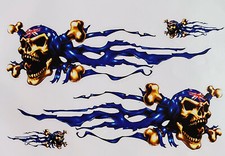 Aufkleber Skelett Totenkopf