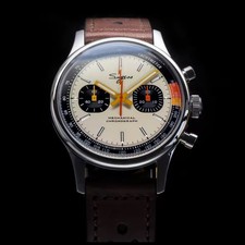 Sugess Vintage Chronograph Mechanical Wristwatches Pilot Sapphire Racing V2 