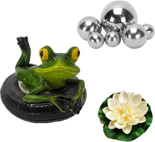 Garten teich deko set frosch - garten,