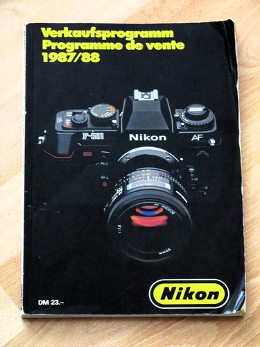 Verkaufsprogramm nikon 1987 - verkaufsprogramm, 1987/88