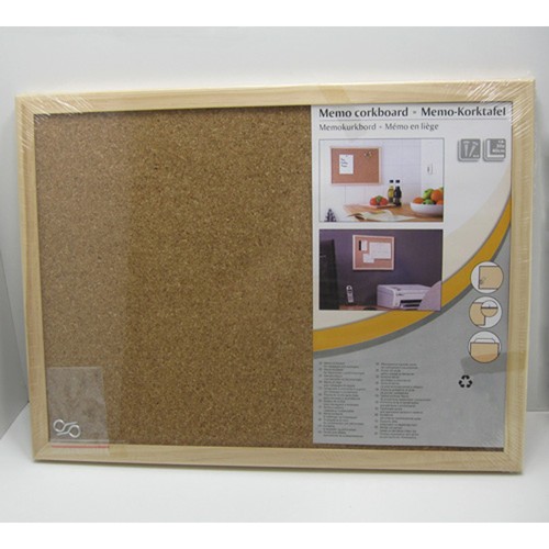 Korktafel board holzrahmen - korktafel,