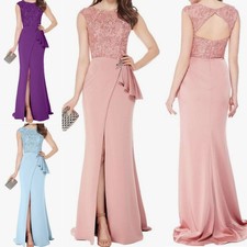 Elegant Spitze Abendkleider Ballkleider Lang Festliche Kleider Damen Kleider