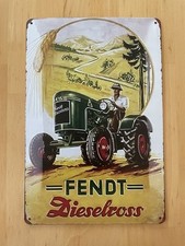Blechschild 20cm x 30cm# FENDT Dieselross# Traktor# Werkstatt# Retro#  