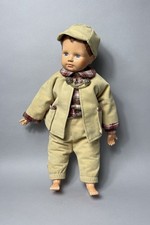 Ältere Puppe Künstlerpuppe Sammlerpuppe Junge Signiert RL Bayern Kleidung