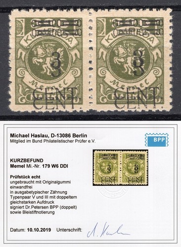 Memel 1923 179 - 1923, mi