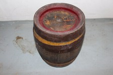 MECKATZ LÖWENBRÄU HOLZFASS BIERFASS mit METALL RINGE ANTIK EICHENHOLZ 10L 4970