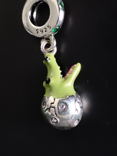 Charm krokodil bead armband - charm,