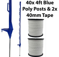 40x 4ft (120cm) Elektrozaun