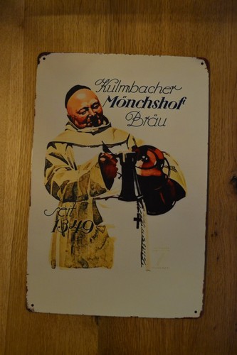 Mönchshof bier blechschild - mÖnchshof,