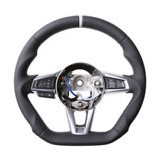 Mazda Lenkrad MX 5 Abgeflacht Neu Beziehen 12 Uhr Markierung silber 57089