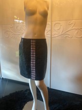 Designer Lack-Rock von Marc Cain, schwarz, knielang, Gr.38, 