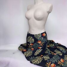 Asymmetrischer Rock Minirock Geblümt Hinten Lang Vorne Kurz Sommer Blätter 38