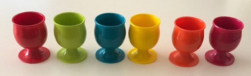 Bunte kunststoff eierbecher - 6,