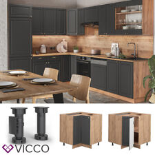 Eckunterschrank Küchenschrank Küchenmöbel Landhaus Fame-Line 87 cm Vicco