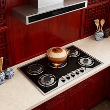 5 flammiger Gasherd Gusseisen