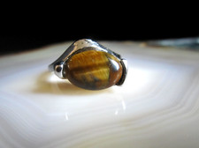 Ring Edelstahl Tigerauge fein