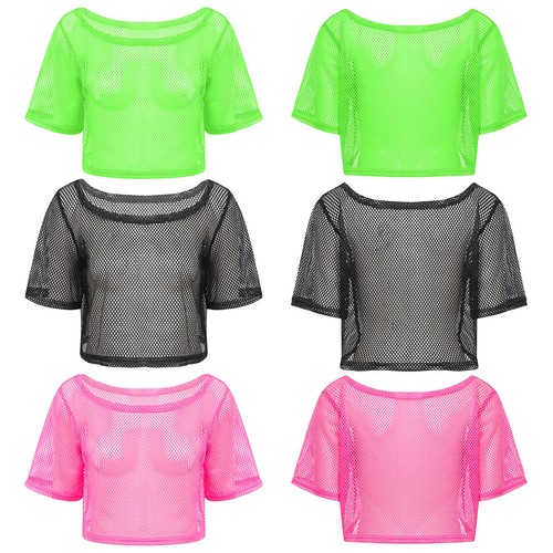 Damen tops mesh shirt club - tops, t-shirt